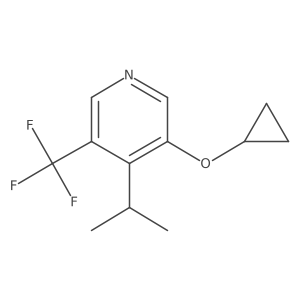 3-Cyclopropoxy-4-isopropyl-5-(trifluoromethyl)pyridine Structure