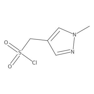 (1-methyl-1H-pyrazol-4-yl)methanesulfonyl chloride Structure