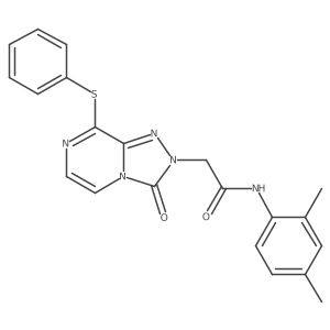 N-(2,4-dimethylphenyl)-2-(3-oxo-8-(phenylthio)-[1,2,4]triazolo[4,3-a]pyrazin-2(3H)-yl)acetamide Structure
