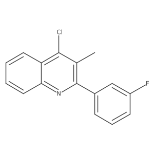 4-Chloro-2-(3-fluorophenyl)-3-methylquinoline结构式