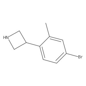3-(4-Bromo-2-methylphenyl)azetidine Structure