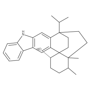 (1S,4R,4aS,7S,14bR)-7-isopropyl-4,4a-dimethyl-2,3,4,4a,5,6,7,9-octahydro-1H-7,14b-ethanobenzo[3,4]cyclohepta[1,2-b]carbazol-1-ol Structure
