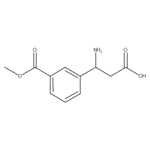 (3S)-3-Amino-3-[3-(methoxycarbonyl)phenyl]propanoic acid结构式