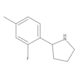 2-(2-Fluoro-4-methylphenyl)pyrrolidine Structure