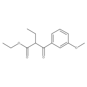 Ethyl 2-(3-methoxybenzoyl)butanoate Structure