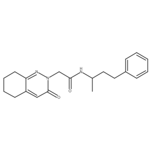 2-(3-oxo-5,6,7,8-tetrahydrocinnolin-2(3H)-yl)-N-(4-phenylbutan-2-yl)acetamide结构式