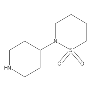 2-(Piperidin-4-yl)-1lambda6,2-thiazinane-1,1-dione结构式