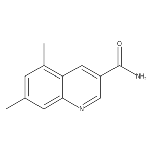 5,7-Dimethylquinoline-3-carboxamide结构式