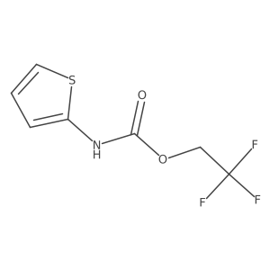 2,2,2-trifluoroethyl N-(thiophen-2-yl)carbamate结构式
