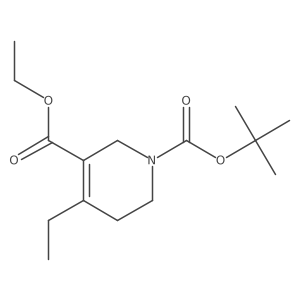 1-tert-butyl 3-ethyl 4-ethyl-5,6-dihydropyridine-1,3(2H)-dicarboxylate结构式