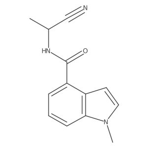 N-(1-cyanoethyl)-1-methyl-1H-indole-4-carboxamide Structure