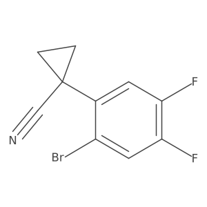 1-(2-Bromo-4,5-difluorophenyl)cyclopropane-1-carbonitrile Structure