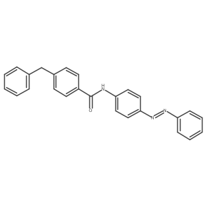 Benzamide, N-[4-[(1E)-2-phenyldiazenyl]phenyl]-4-(phenylmethyl)- Structure