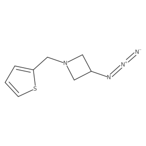3-Azido-1-(thiophen-2-ylmethyl)azetidine Structure