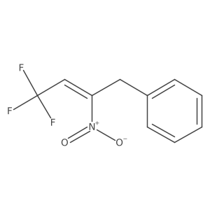 (4,4,4-Trifluoro-2-nitrobut-2-en-1-yl)benzene结构式