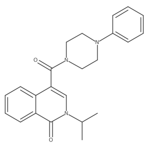 2-isopropyl-4-[(4-phenylpiperazino)carbonyl]-1(2H)-isoquinolinone Structure