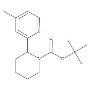 tert-Butyl 2-(4-methylpyridin-2-yl)piperidine-1-carboxylate Structure