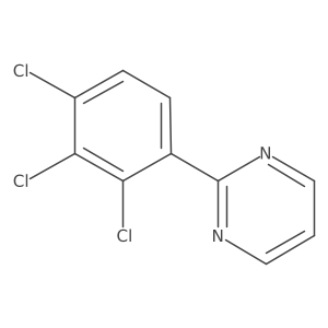 2-(2,3,4-Trichlorophenyl)pyrimidine结构式