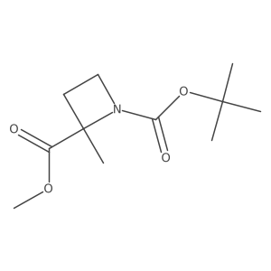 1-tert-butyl2-methyl(2S)-2-methylazetidine-1,2-dicarboxylate Structure