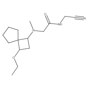 N-(Cyanomethyl)-2-[(3-ethoxyspiro[3.4]octan-1-yl)-methylamino]acetamide结构式