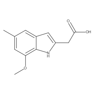 1H-Indole-2-acetic acid, 7-methoxy-5-methyl- Structure