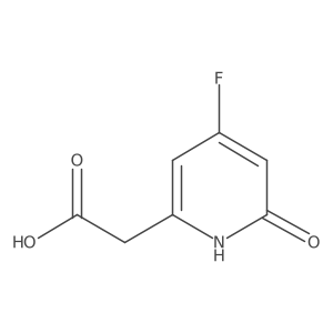 4-Fluoro-2-hydroxypyridine-6-acetic acid结构式