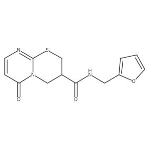 N-(furan-2-ylmethyl)-6-oxo-2,3,4,6-tetrahydropyrimido[2,1-b][1,3]thiazine-3-carboxamide Structure