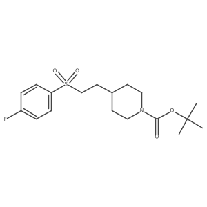 4-(2-(4-Fluorophenylsulfonyl)ethyl)-1-tert-butoxycarbonylpiperidine Structure