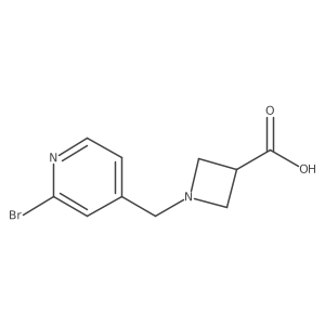 1-((2-Bromopyridin-4-yl)methyl)azetidine-3-carboxylic acid结构式