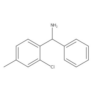 (2-Chloro-4-methylphenyl)(phenyl)methanamine结构式