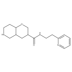 (3S,4aS,8aR)-N-(2-(pyridin-2-yl)ethyl)octahydro-2H-pyrano[3,2-c]pyridine-3-carboxamide结构式