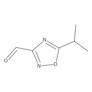 5-(1-Methylethyl)-1,2,4-oxadiazole-3-carboxaldehyde结构式