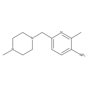 2-Methyl-6-[(4-methylpiperazin-1-yl)methyl]pyridin-3-amine Structure