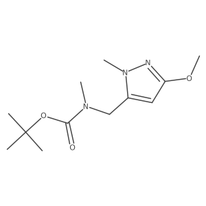 Tert-butyl (3-methoxy-1-methyl-1h-pyrazol-5-yl)methylmethylcarbamate结构式