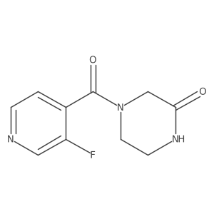 4-(3-Fluoropyridine-4-carbonyl)piperazin-2-one Structure