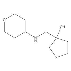 1-(((Tetrahydro-2H-pyran-4-yl)amino)methyl)cyclopentan-1-ol Structure