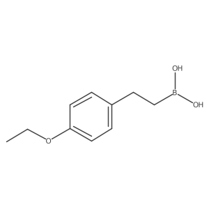 [2-(4-Ethoxyphenyl)ethyl]boronic acid结构式