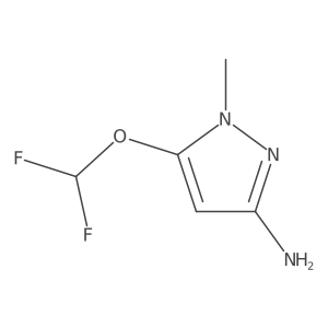 5-(difluoromethoxy)-1-methyl-1H-pyrazol-3-amine Structure