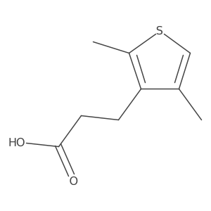 3-(2,4-Dimethylthiophen-3-yl)propanoic acid Structure