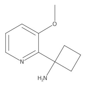 1-(3-Methoxypyridin-2-yl)cyclobutan-1-amine结构式