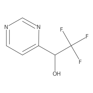 2,2,2-Trifluoro-1-(pyrimidin-4-yl)ethan-1-ol Structure