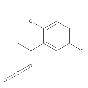 4-Chloro-2-(1-isocyanatoethyl)-1-methoxybenzene结构式