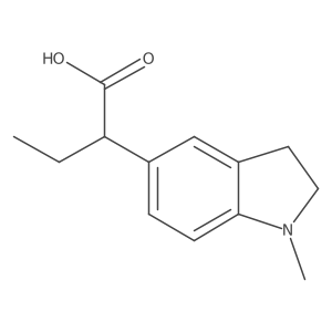 2-(1-methyl-2,3-dihydro-1H-indol-5-yl)butanoic acid Structure
