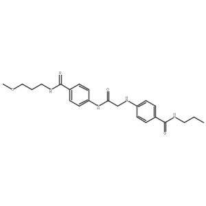 Benzamide, 4-[[2-[[4-[[(3-methoxypropyl)amino]carbonyl]phenyl]amino]-2-oxoethyl]amino]-N-propyl-结构式