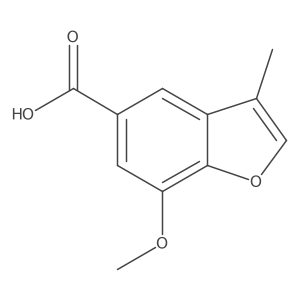 7-Methoxy-3-methyl-1-benzofuran-5-carboxylic acid Structure
