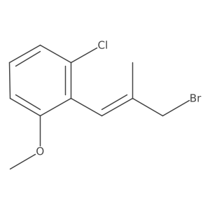 Benzene, 2-(3-bromo-2-methyl-1-propen-1-yl)-1-chloro-3-methoxy-结构式