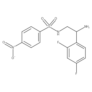 N-[2-amino-2-(2,4-difluorophenyl)ethyl]-4-nitrobenzene-1-sulfonamide结构式