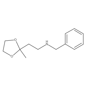 Benzyl[2-(2-methyl-1,3-dioxolan-2-yl)ethyl]amine Structure