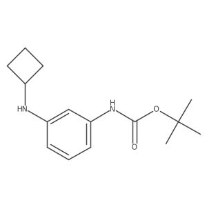 tert-Butyl (3-(cyclobutylamino)phenyl)carbamate Structure