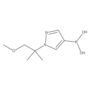 1-(1-Methoxy-2-methyl-2-propyl)-1H-pyrazole-4-boronic Acid结构式